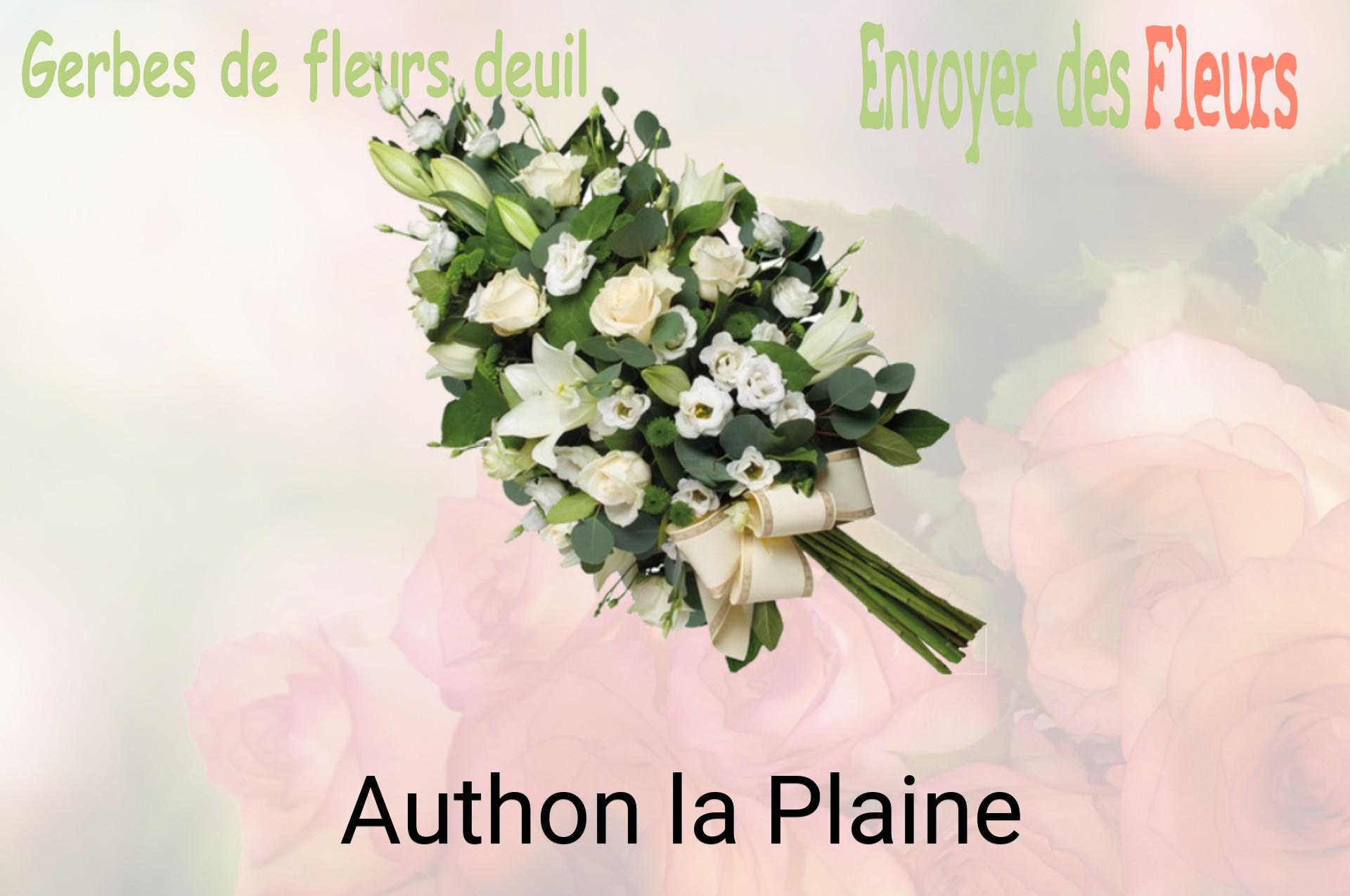 Gerbe de fleurs de deuil livrée à Authon-la-Plaine